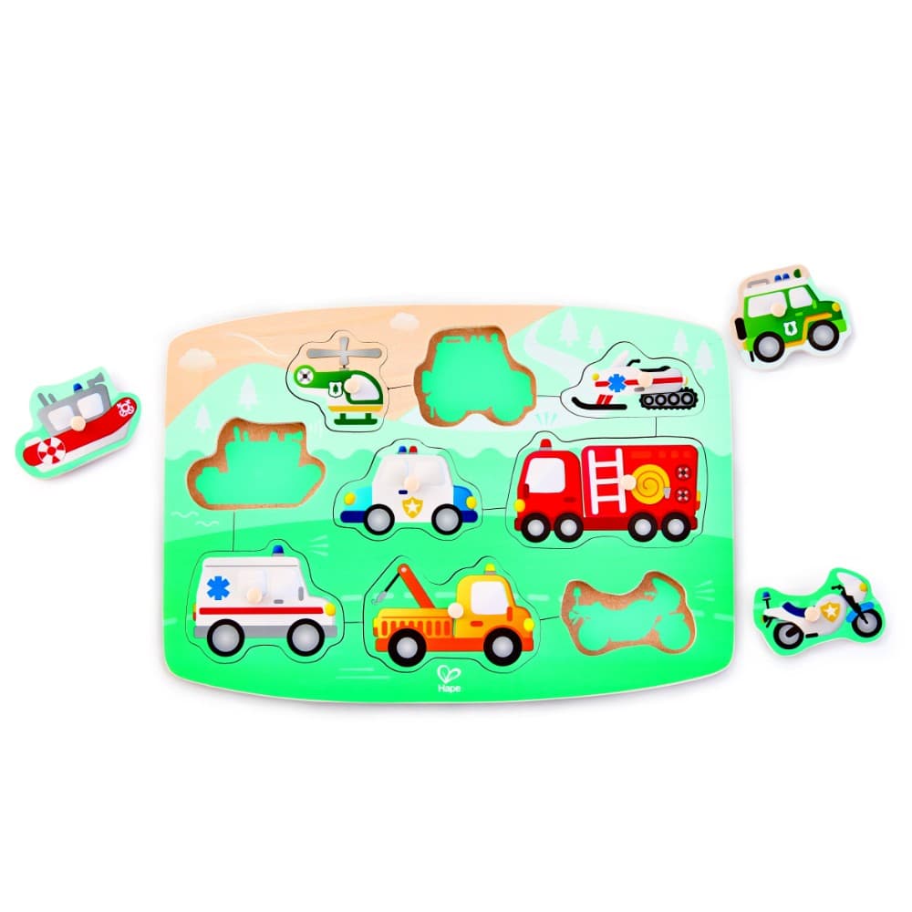Hape Emergency Peg Puzzle thumbnail 2