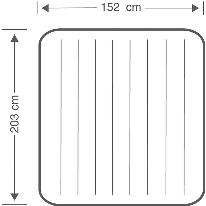 Intex Queen Size Dura Beam Airbed With Pump thumbnail 3
