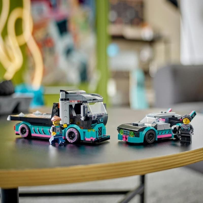 LEGO Race Car And Car Carrier Truck 60406 thumbnail 3