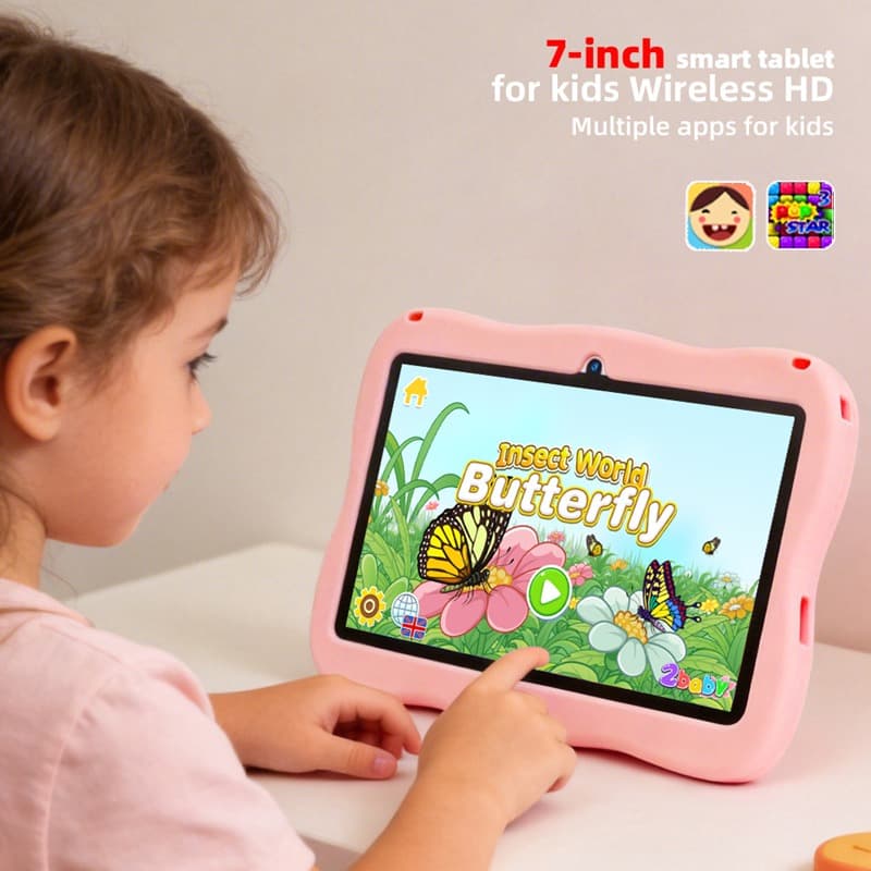 Kids Tablet 6.95 inches 4+128GB Pink thumbnail 2