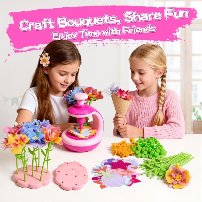 Joycat Diy Flower Bouquet Craft Kit Arts And Crafts Toy for Kids thumbnail 2