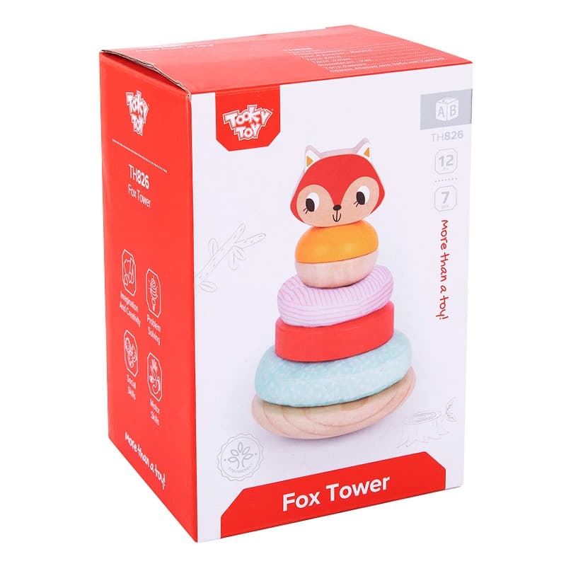 Tooky Toy Wooden Fox Tower