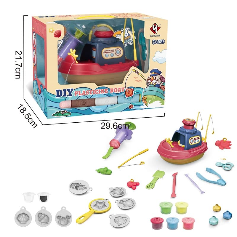 Color Mud Plasticine Boat thumbnail 4