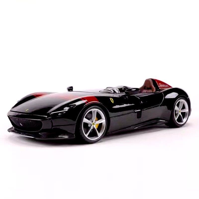 Burago Ferrari Monza Metallic Diecast Car-Black thumbnail 2