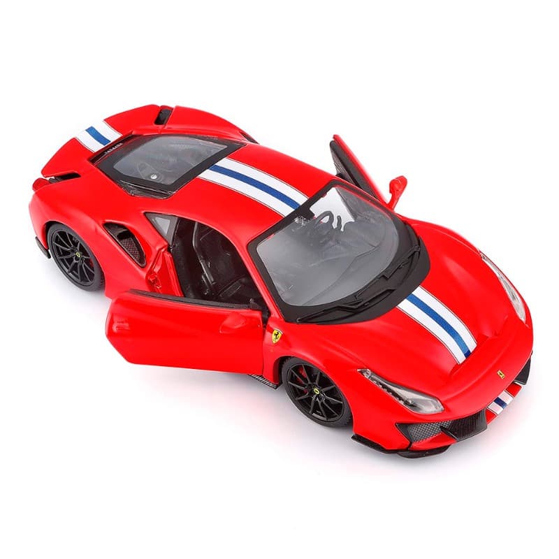 Burago Ferrari R and B Pista 488 Diecast - Red thumbnail 2