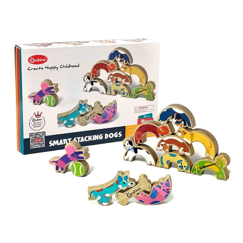 Onshine Wooden Smart Stacking Dogs