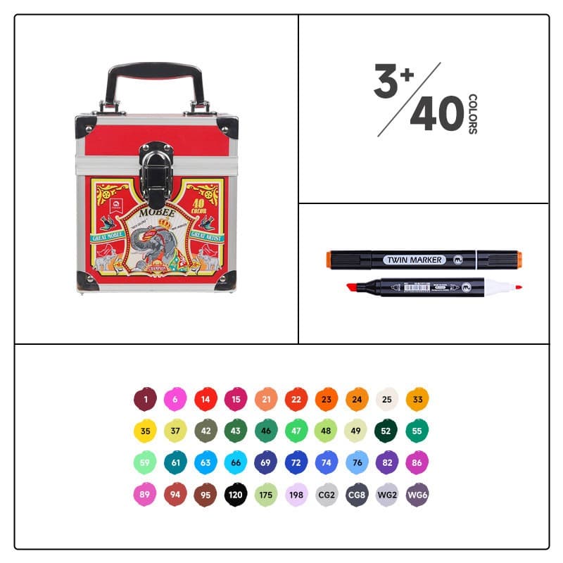 Mobee Marker - 40 colors thumbnail 2