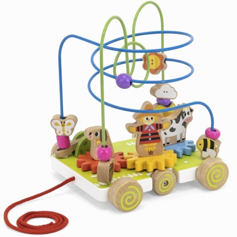 VIGA Pull Along with Bead Maze and Turning Gears thumbnail 2