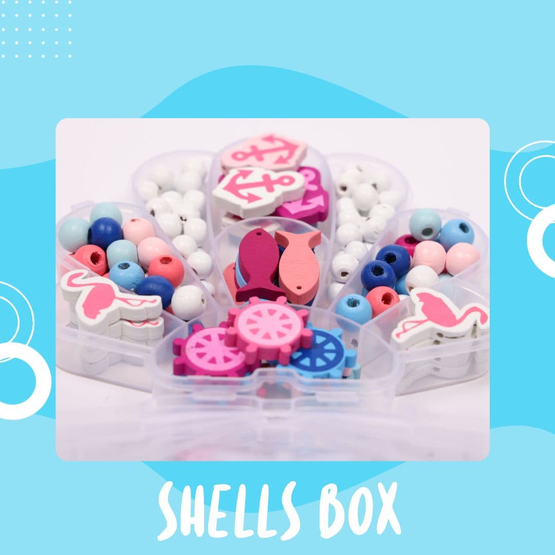 Twinsco Beads Shells Box Shape
