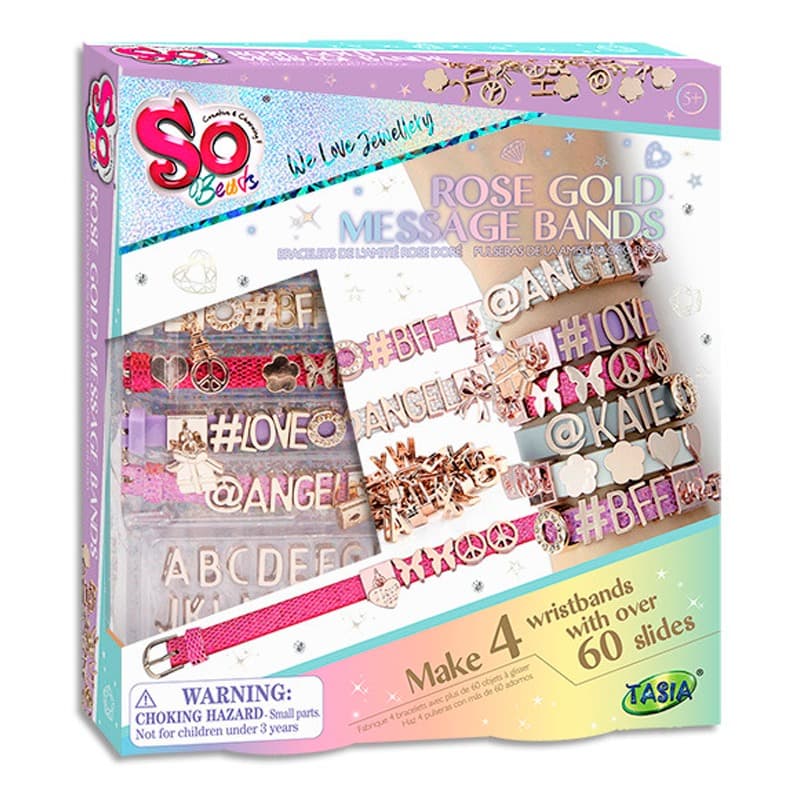 Tasia Rose Gold Message Bands