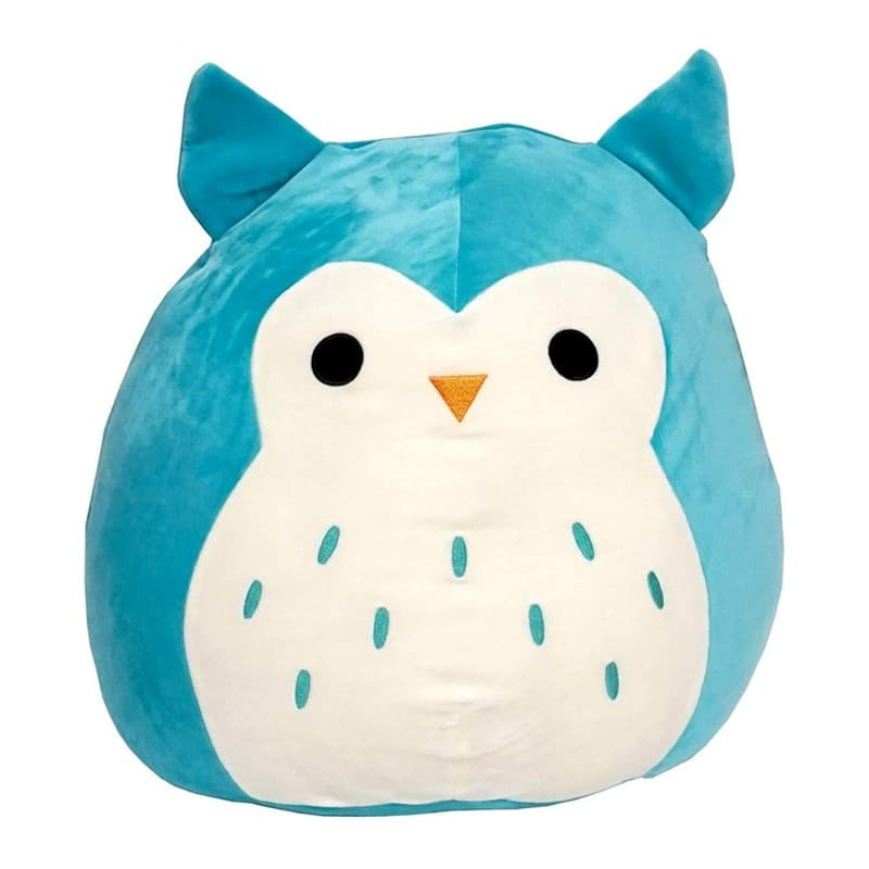 SquishMallows Winston Owl Turquoise Plush 12cm