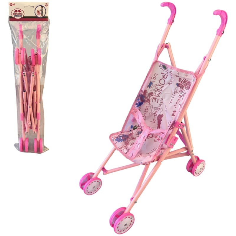 VDora Baby Doll Metal Stroller - Light Pink thumbnail 3