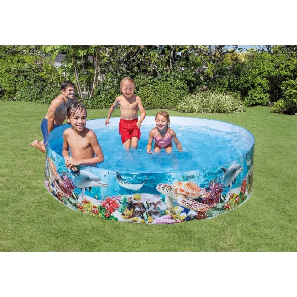 Intex Coral Reef 8Ft Snapset Paddling Pool thumbnail 2