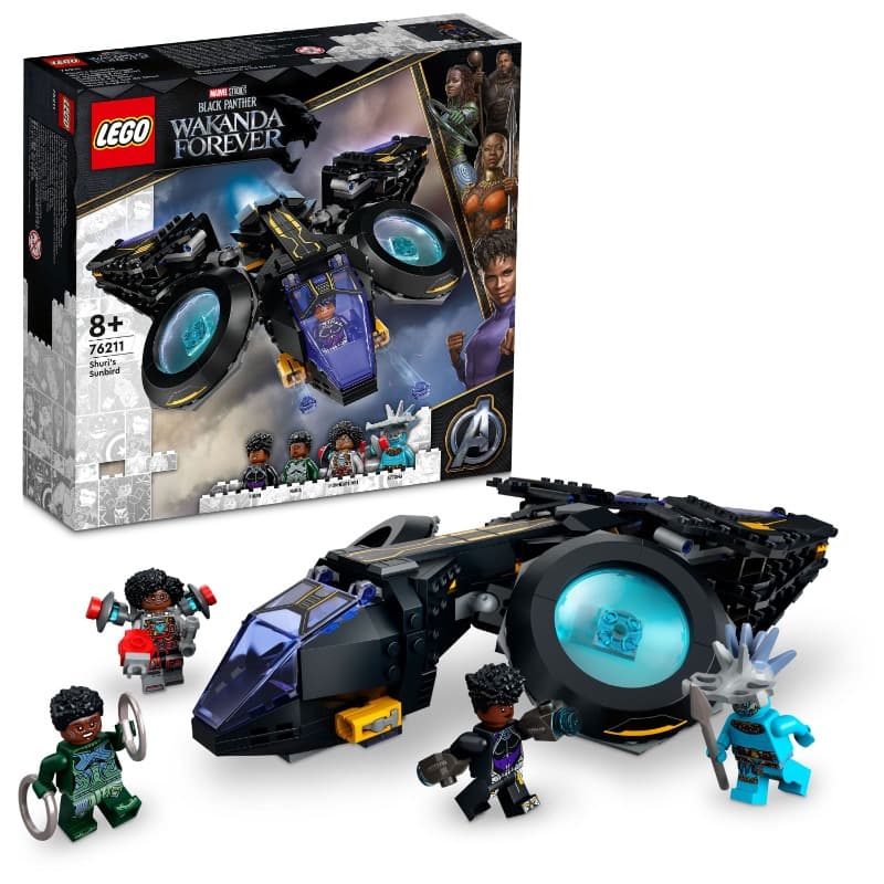 Lego Shuri's Sunbird Building Set 76211