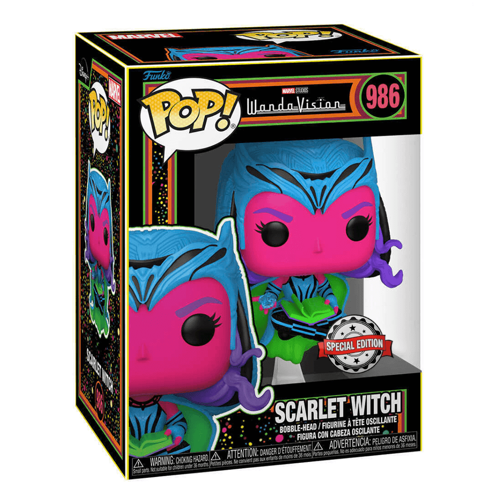 Funko Pop Marvel WandaVision - Scarlet Witch Blacklight