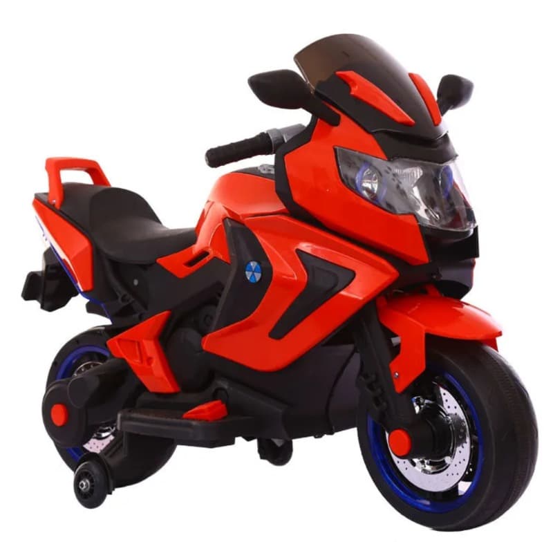 BMW-Style Kids’ Electric Ride-On Motorcycle Trike – 12V Battery