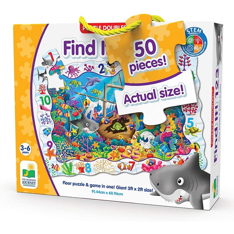 The Learning Journey Puzzle Doubles Find It 123 - 50 Pcs