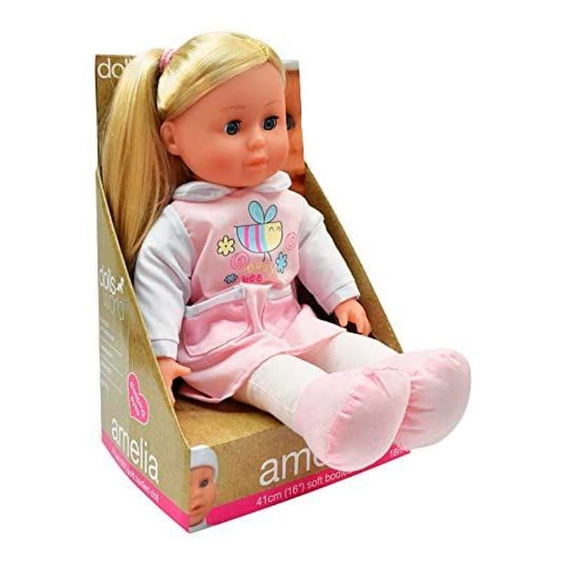 Dolls World Amelia Soft Doll Blonde Hair - 16 Inch thumbnail 3
