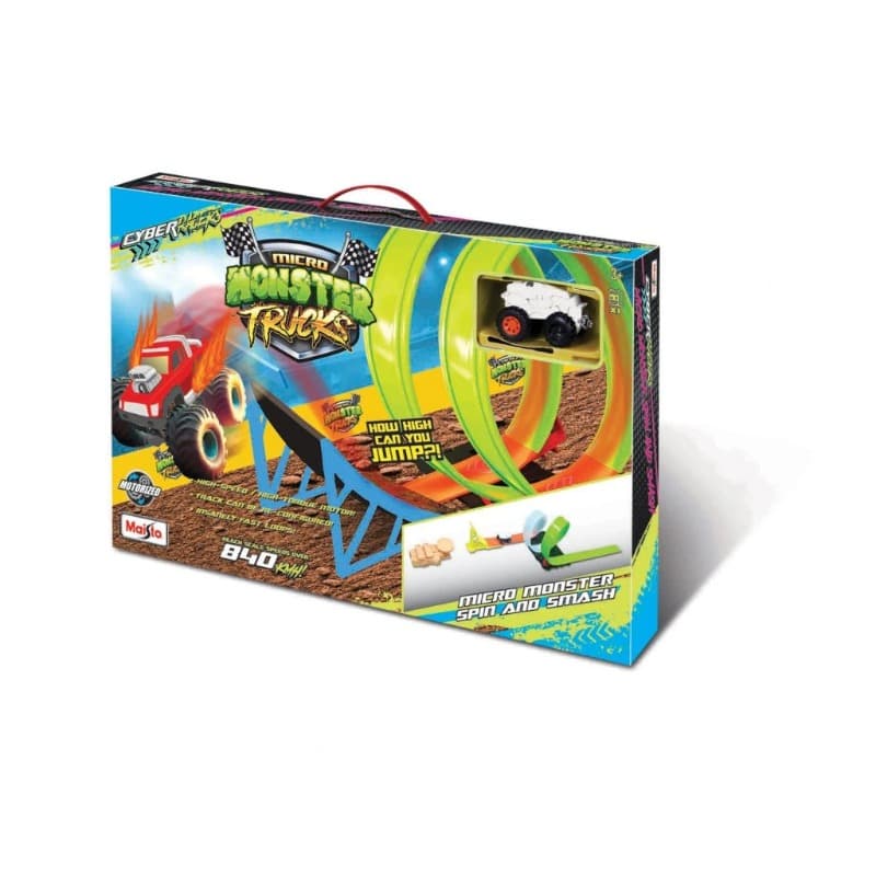 Maisto Cyber Racers Micro Monster Spin & Smash Track Set thumbnail 3