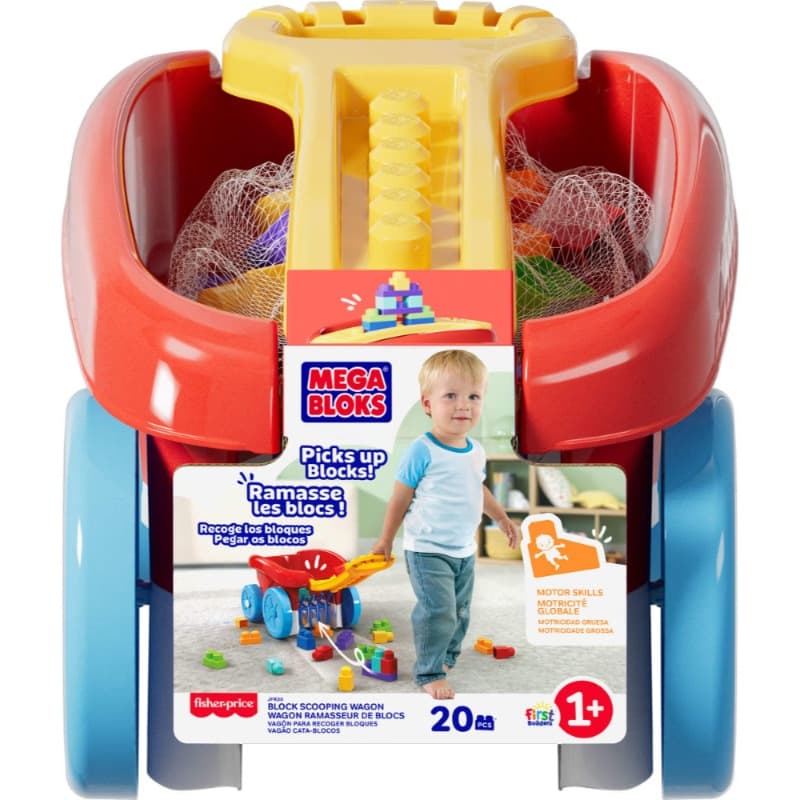 MEGA BLOKS First Builders Block Scooping Pull Wagon thumbnail 2