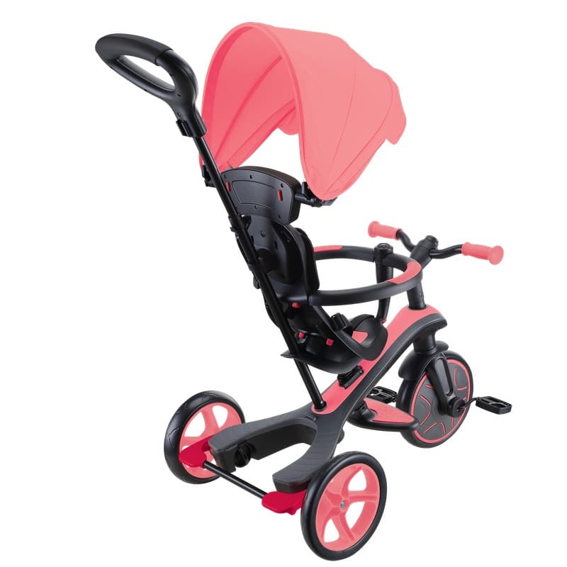 Globbler Explorer Trike Tricycle 4 in 1 Coral Pink thumbnail 2