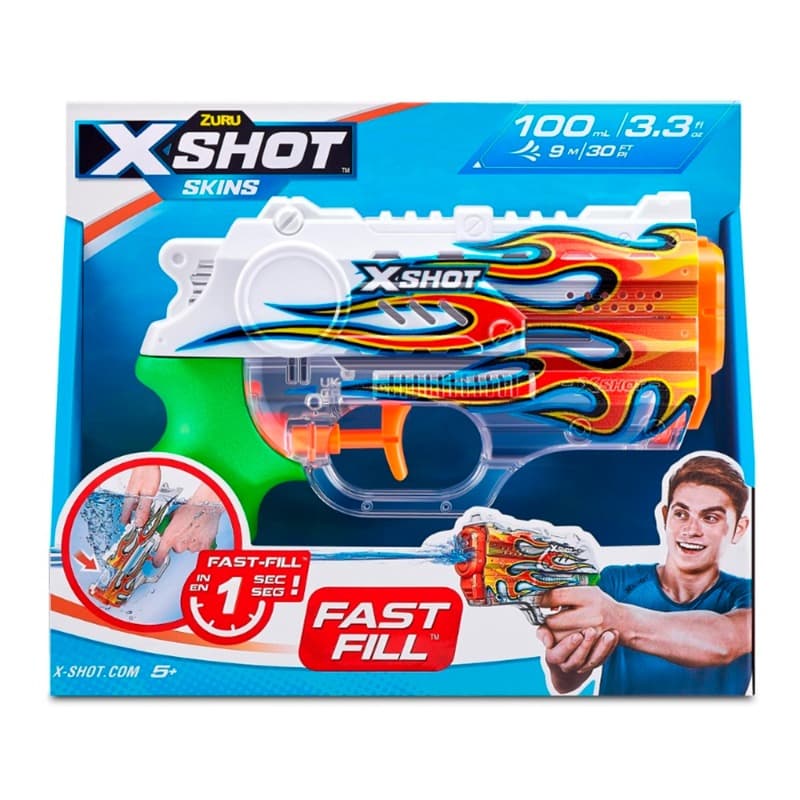 X-Shot Leather Nano Fast Fill Blazer Water Toy Gun 100ml - Red