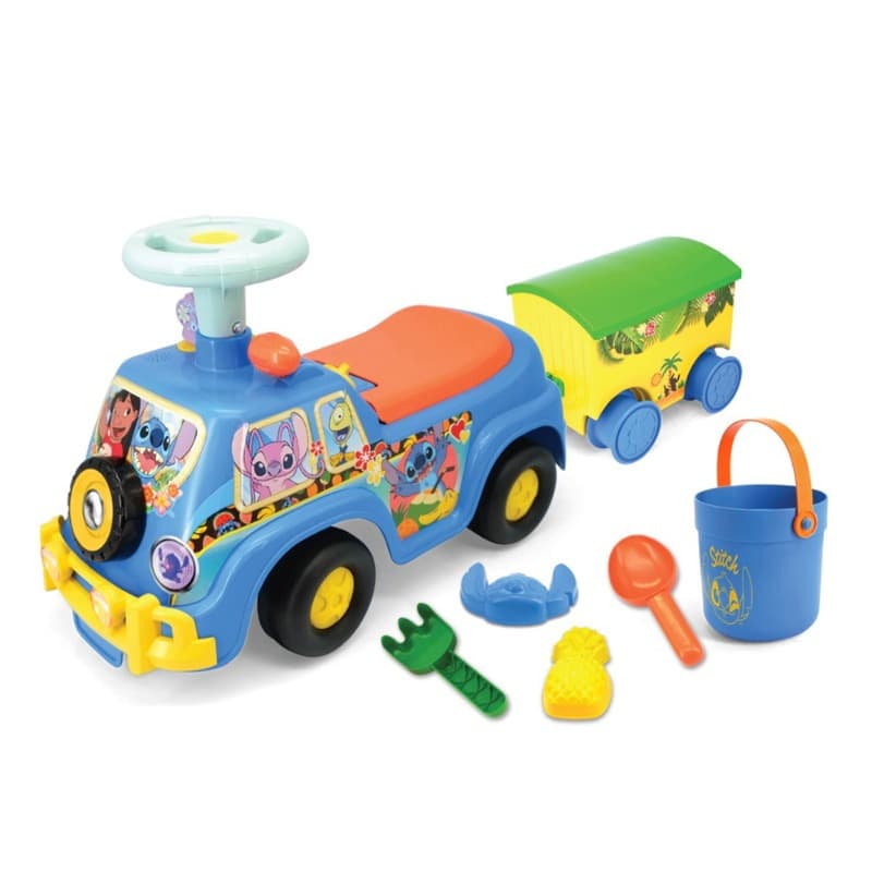 Kiddieland Lights 'n' Sounds Stitch's Beach Car With Trailer