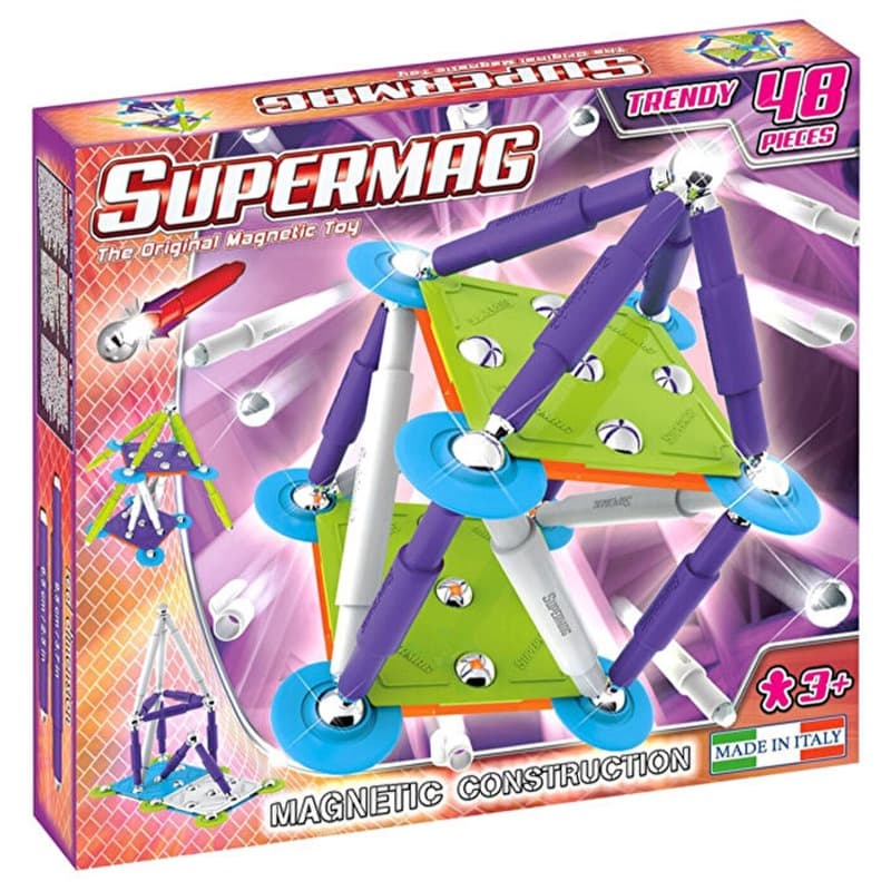 Supermag Classic Trendy Magnetic Building Blocks - 48 Pcs