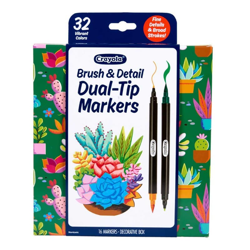 16CT Brush & Detail Dual-Tip Markers