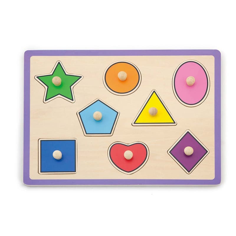 VIGA - Flat Puzzle Shapes 8 Pcs thumbnail 2