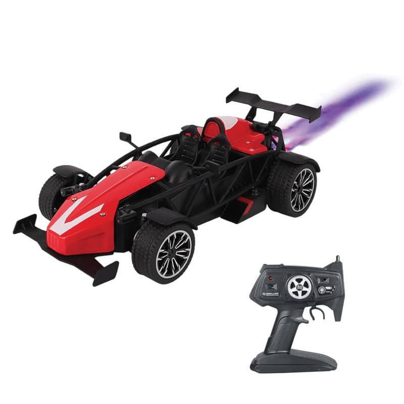 MZ RC 1:12 Die Cast Mist Spray Racing Car Red thumbnail 3