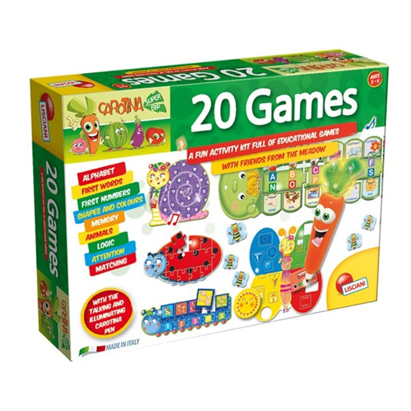 Lisciani - Carrot Talking Pen 20 Games