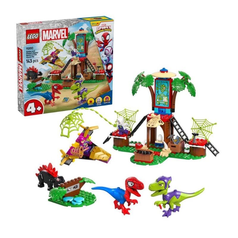 Lego Marvel Spidey and Gobby's Raptor Battle at Tree thumbnail 3
