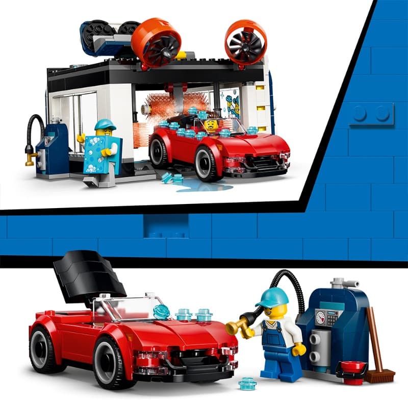 LEGO City Drive-Through Car Wash Building Set 583 Pieces thumbnail 4