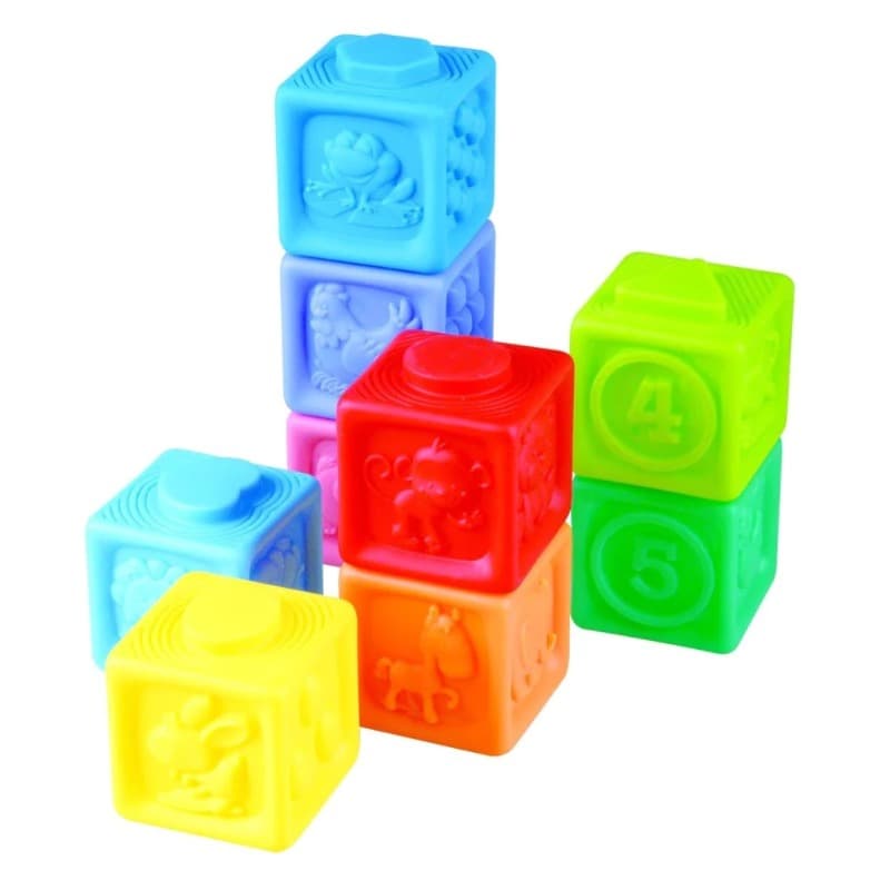 PlayGo Sensory Stacking Blocks - 8 Pcs thumbnail 2
