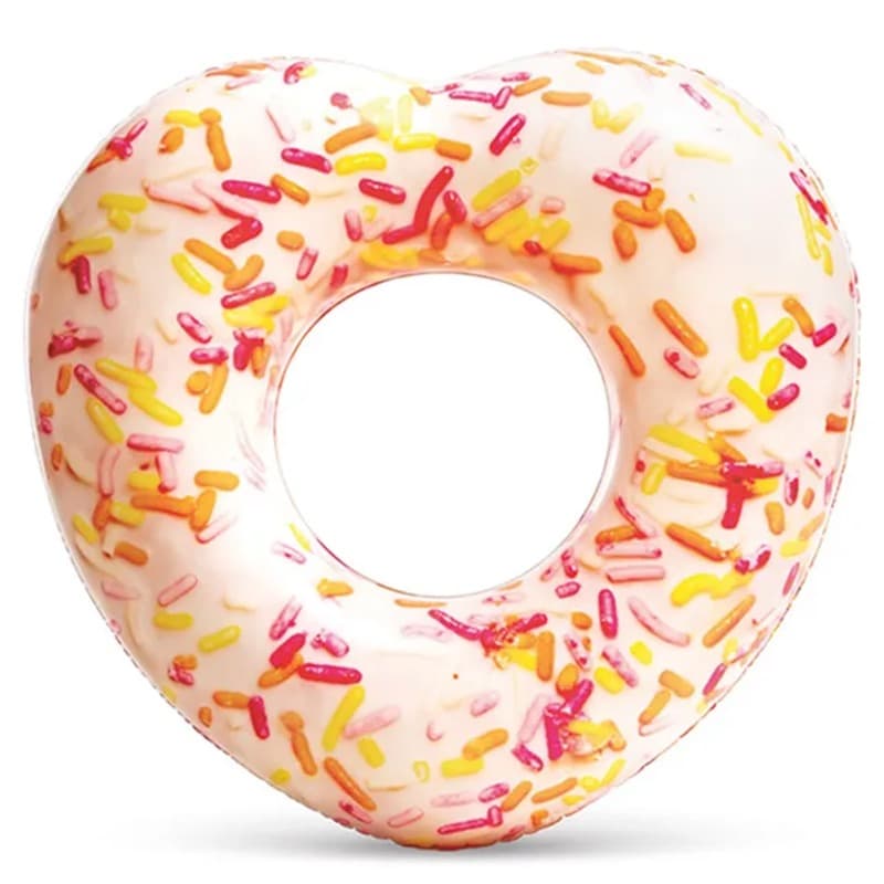Intex Sprinkle Donut Heart Inflatable Floating Tube thumbnail 2