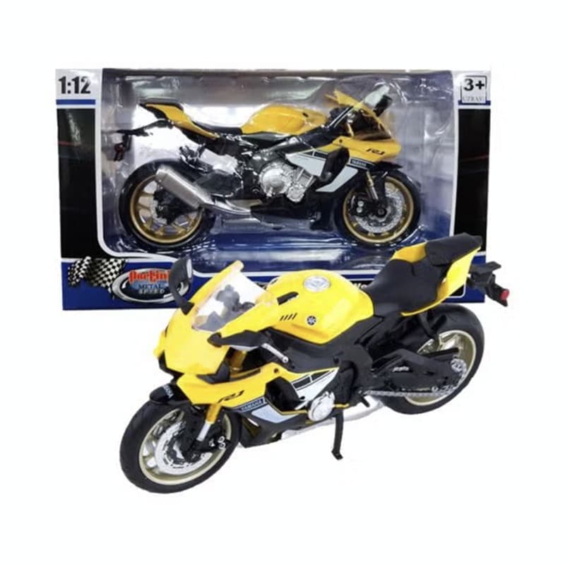 D Power 1:12 Diecast Metal Toy Yamaha Yzf-R1 Yellow