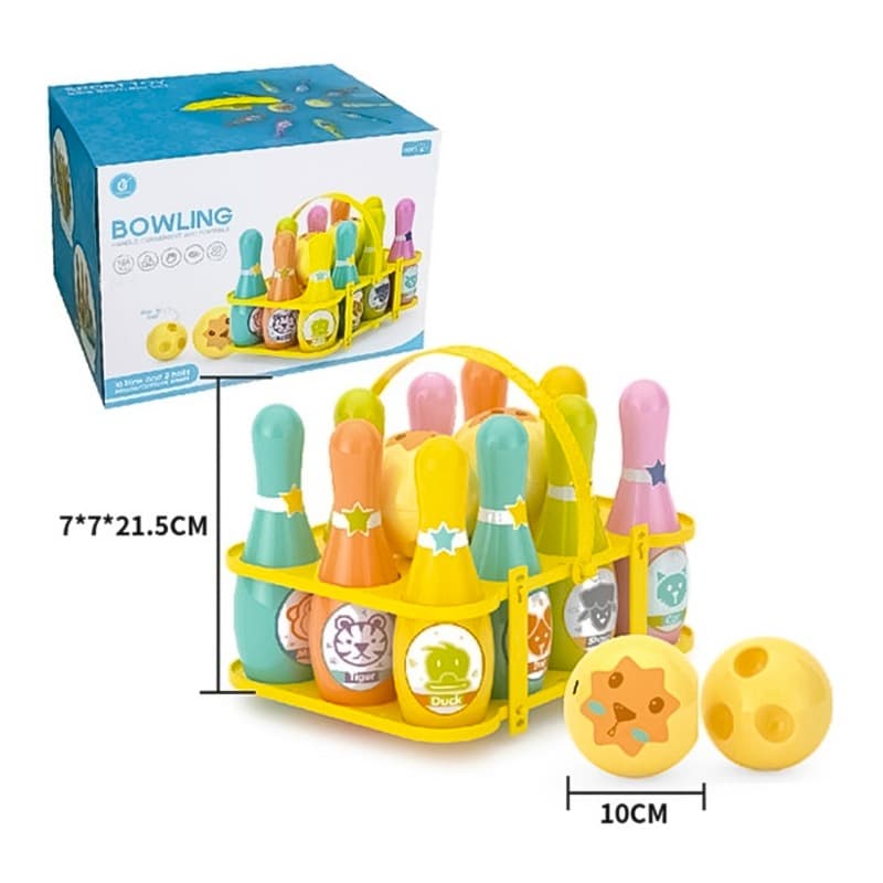 Bowling Balls Play Set - Animals