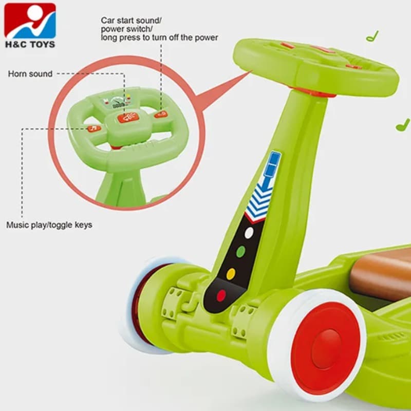 Rocking Horse with Balance Bike and Walker for Kids 3 in 1 thumbnail 4