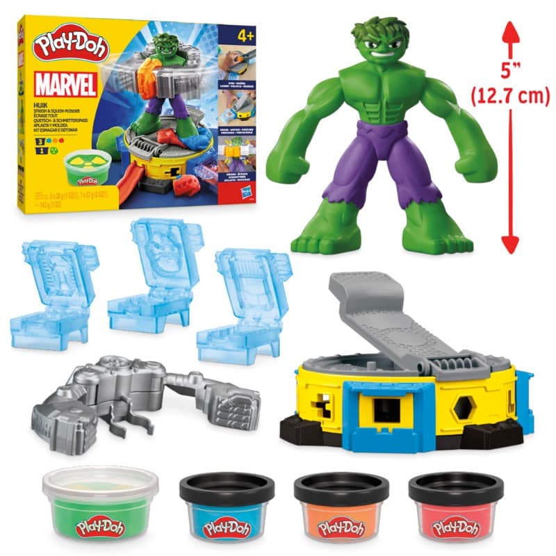 Play-Doh Marvel Hulk Smash And Squish Playset with Hulk Action Figure thumbnail 3