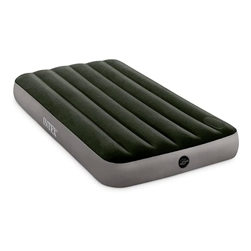 Intex - Dura Beam Air Mattress Bed with Built In Foot Pump thumbnail 3