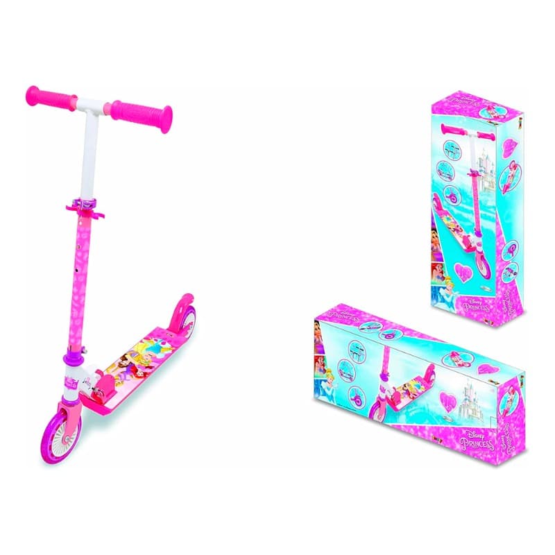 Smoby Disney Princess 2 Wheel Foldable Scooter thumbnail 2
