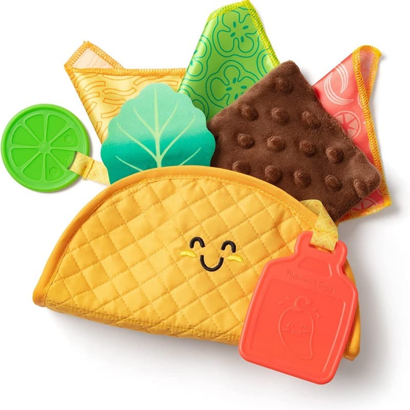 Melissa And Doug Sensory Soft Taco Fill And Spill Infant Toy thumbnail 4