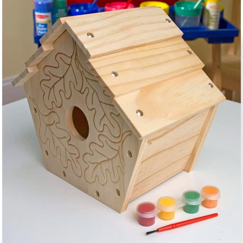 Melissa And Doug Created By Me Birdhouse Wooden Craft Kit thumbnail 4