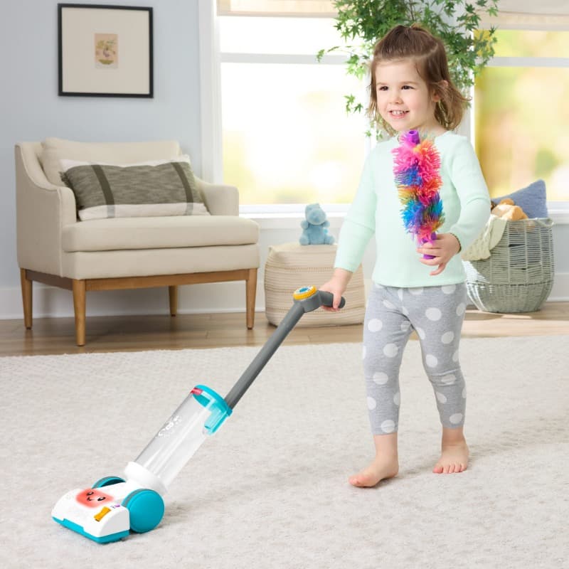Fisher-Price Laugh & Learn 2-in-1 Vacuum Toy - Lights & Music Edition thumbnail 4