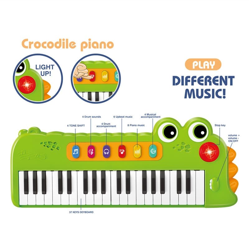 Junca 37 Key Cocodile Electric Keyboard Piano