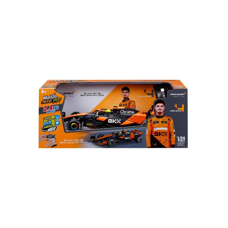مايستو فورمولا 1 ماكلارين MCL38 1:24 GP ميامي تحكم 2.4 GHz thumbnail 2