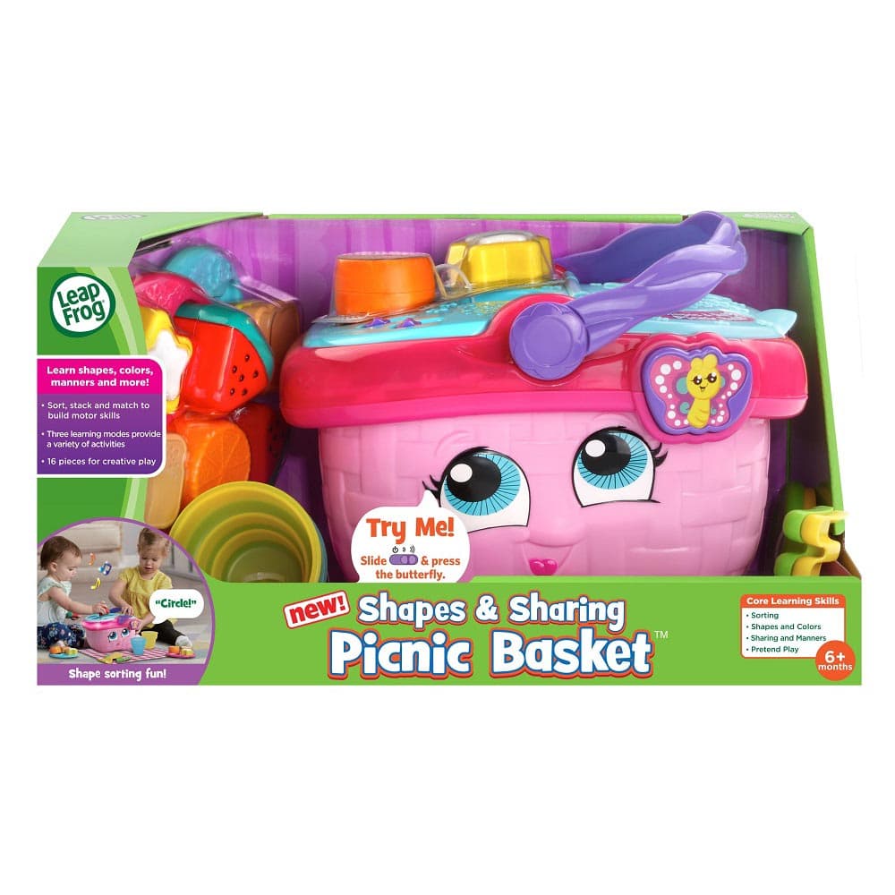 LeapFrog Shapes And Sharing Picnic Basket - Pink