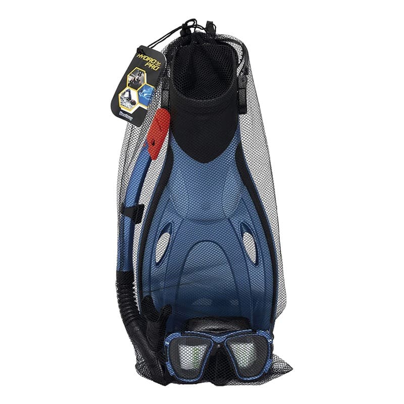 Bestway Hydro-Pro Black sea Snorkel And Fin Set S/M -blue and black thumbnail 2