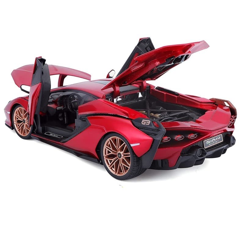 Bburago Lamborghini Sian FKP 37 Metallic - Red thumbnail 3
